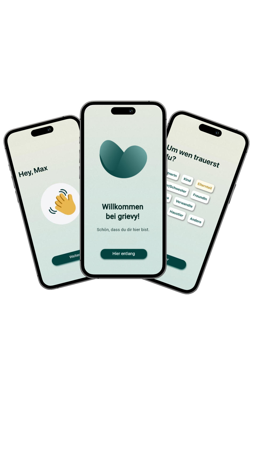 Willkommen in der grievy-App zur persönlichen Trauerbegleitung